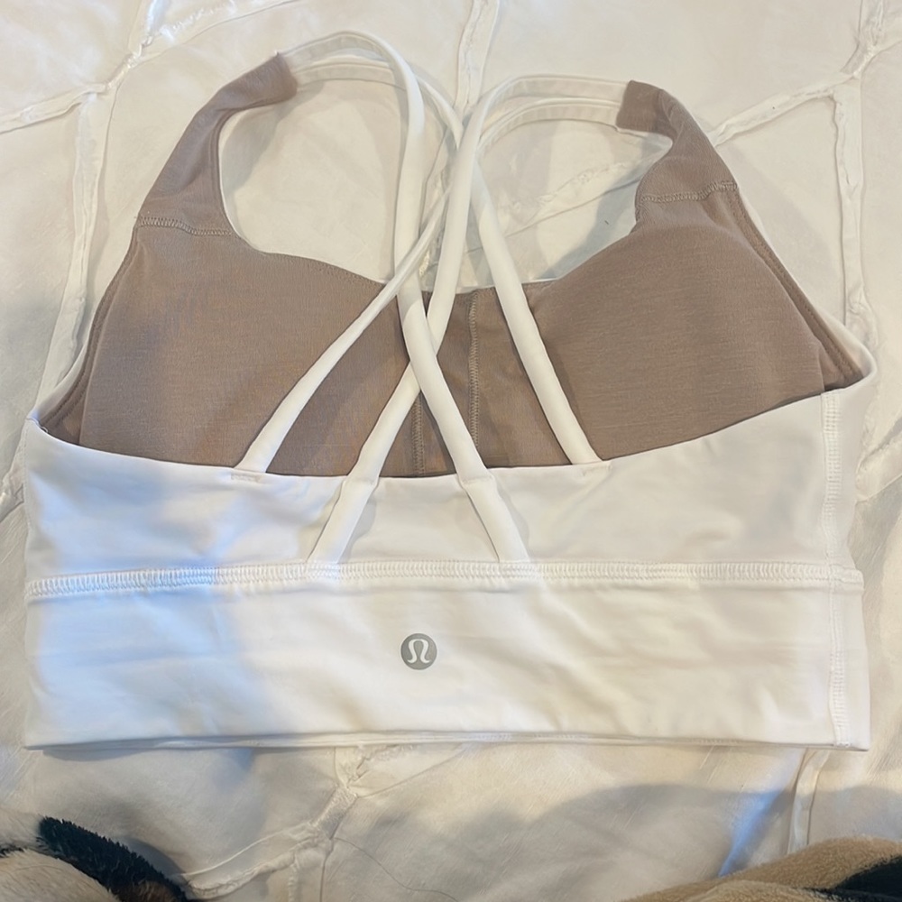 Lululemon energy longline bra white size 6 - Picture 2 of 3
